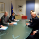 European Union’s chief Brexit negotiator Michel Barnier and his delegation and Britain’s Secretary of State for Exiting the European Union David Davis and his delegation on July 17.